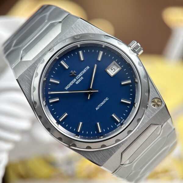 Đồng hồ Vacheron Constantin Historiques 222 Rep 11 mặt xanh dương dây kim loại xưởng 8F 37mm (2)