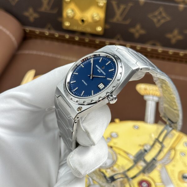 Đồng hồ Vacheron Constantin Historiques 222 Rep 11 mặt xanh dương dây kim loại xưởng 8F 37mm (2)