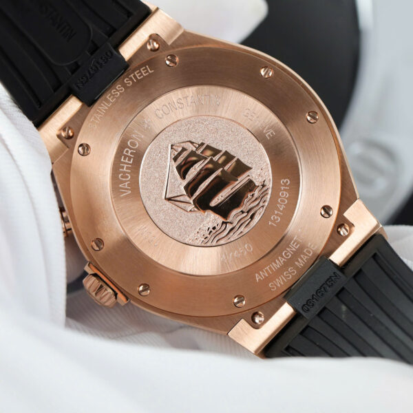 Đồng hồ Vacheron Constantin Overseas Dual Time 47450 Replica 11 nam mặt trắng dây cao su 42mm (2)