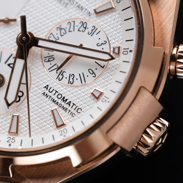 Đồng hồ Vacheron Constantin Overseas Dual Time 47450 Replica 11 nam mặt trắng dây cao su 42mm (2)