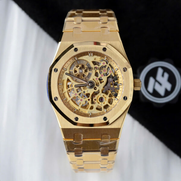 Đồng hồ nam Audemars Piguet Rep 11 Royal Oak Jumbo Extra-thin Openworked 16204 máy cơ Thụy Sỹ xưởng ZF 39mm (2)