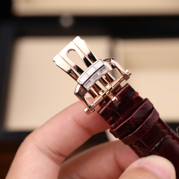 Đồng hồ nam Rep 11 Patek Philippe Nautilus 5724R bọc vàng thật + đính kim cương moissanite nhà máy GR 40mm (2)