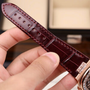 Đồng hồ nam Rep 11 Patek Philippe Nautilus 5724R bọc vàng thật + đính kim cương moissanite nhà máy GR 40mm (2)