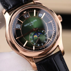 Đồng Hồ Patek Philippe Complications 5205R Replica 11 mặt xanh lá cây máy cơ Thụy Sỹ 40mm (2)