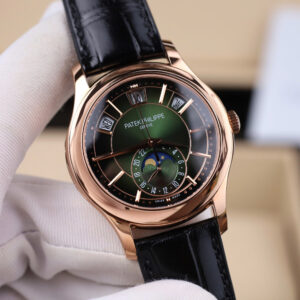 Đồng Hồ Patek Philippe Complications 5205R Replica 11 mặt xanh lá cây máy cơ Thụy Sỹ 40mm (2)