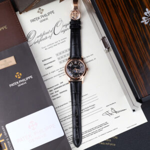 Đồng Hồ Patek Philippe Replica 11 Complications 5205R mặt đen máy cơ Thụy Sỹ 40mm (2)