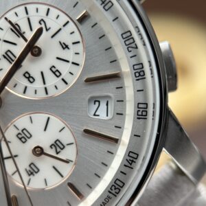 Đồng hồ Audemars Piguet Code 11.59 Rep 11 mặt bạc dây da màu xám xưởng APS 41mm (2)