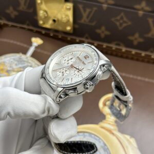 Đồng hồ Audemars Piguet Code 11.59 Rep 11 mặt bạc dây da màu xám xưởng APS 41mm (2)