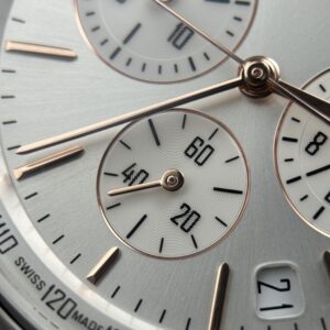 Đồng hồ Audemars Piguet Code 11.59 Rep 11 mặt bạc dây da màu xám xưởng APS 41mm (2)