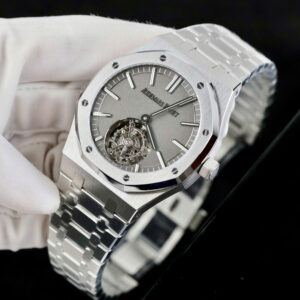 Đồng hồ Audemars Piguet Replica 11 Royal Oak Flying Tourbillon 26530 mặt xám bộ máy Tourbillon 41mm (2)