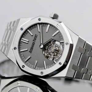 Đồng hồ Audemars Piguet Replica 11 Royal Oak Flying Tourbillon 26530 mặt xám bộ máy Tourbillon 41mm (2)