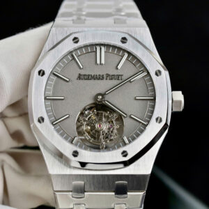 Đồng hồ Audemars Piguet Replica 11 Royal Oak Flying Tourbillon 26530 mặt xám bộ máy Tourbillon 41mm (2)