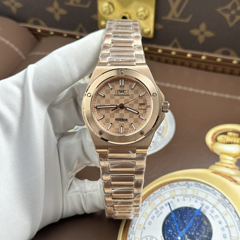 Đồng hồ IWC Ingenieur Rep 11 mặt hồng máy cơ tự động Thuỵ Sỹ nhà máy GH 40mm (2)