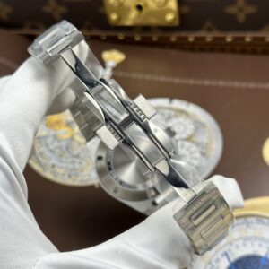 Đồng hồ IWC Ingenieur chế tác mặt xanh lá cây dây kim loại xưởng GH 40mm (9)