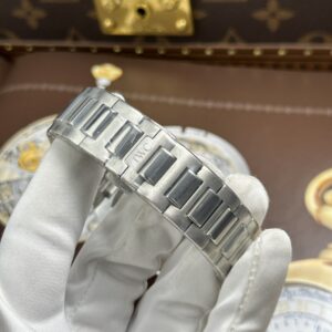 Đồng hồ IWC Ingenieur chế tác mặt xanh lá cây dây kim loại xưởng GH 40mm (9)