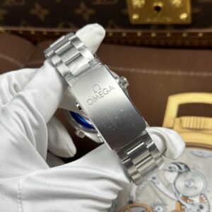 Đồng hồ Omega Rep 11 Seamaster Planet Ocean 600M mặt đen dây kim loại xưởng VS 39 (2)