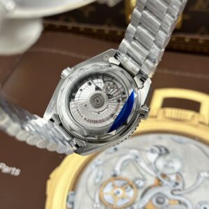 Đồng hồ Omega Rep 11 Seamaster Planet Ocean 600M mặt đen dây kim loại xưởng VS 39 (2)