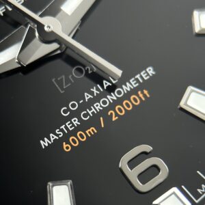 Đồng hồ Omega Rep 11 Seamaster Planet Ocean 600M mặt đen dây kim loại xưởng VS 39 (2)