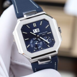 Đồng hồ Patek Philippe Cubitus 5822P Replica 11 mặt xanh dương máy calibre 240 super clone 45mm (1)