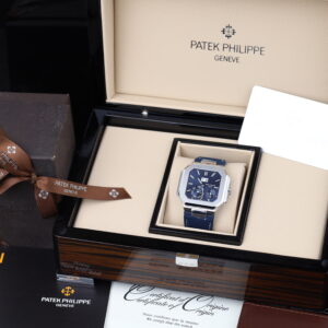 Đồng hồ Patek Philippe Cubitus 5822P Replica 11 mặt xanh dương máy calibre 240 super clone 45mm (1)