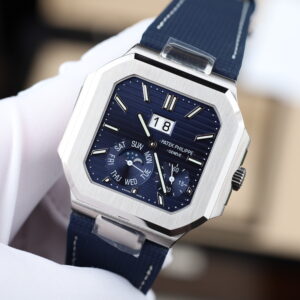 Đồng hồ Patek Philippe Cubitus 5822P Replica 11 mặt xanh dương máy calibre 240 super clone 45mm (1)