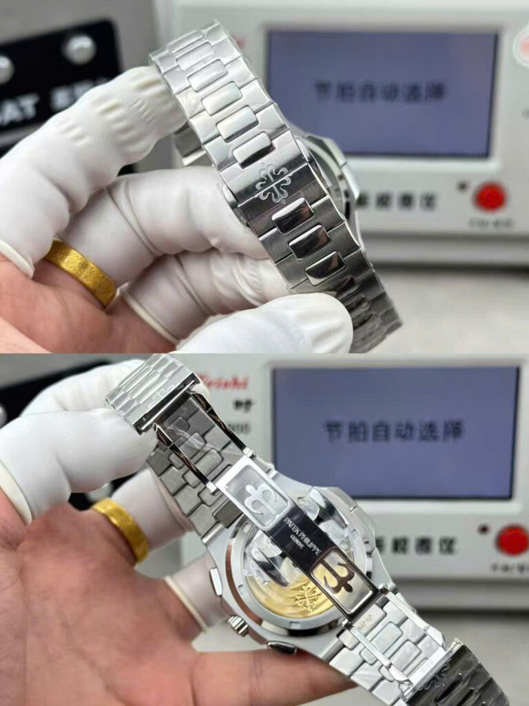 Đồng hồ Patek Philippe Replica 11 Nautilus 5990 mặt xám dây kim loại xưởng P1 40 (2)