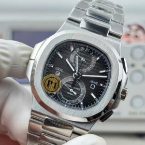 Đồng hồ Patek Philippe Replica 11 Nautilus 5990 mặt xám dây kim loại xưởng P1 40 (2)