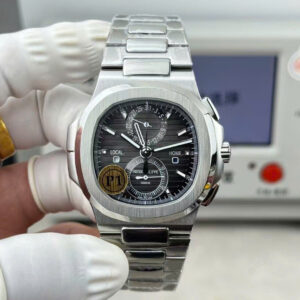 Đồng hồ Patek Philippe Replica 11 Nautilus 5990 mặt xám dây kim loại xưởng P1 40 (2)
