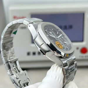 Đồng hồ Patek Philippe Replica 11 Nautilus 5990 mặt xám dây kim loại xưởng P1 40 (2)