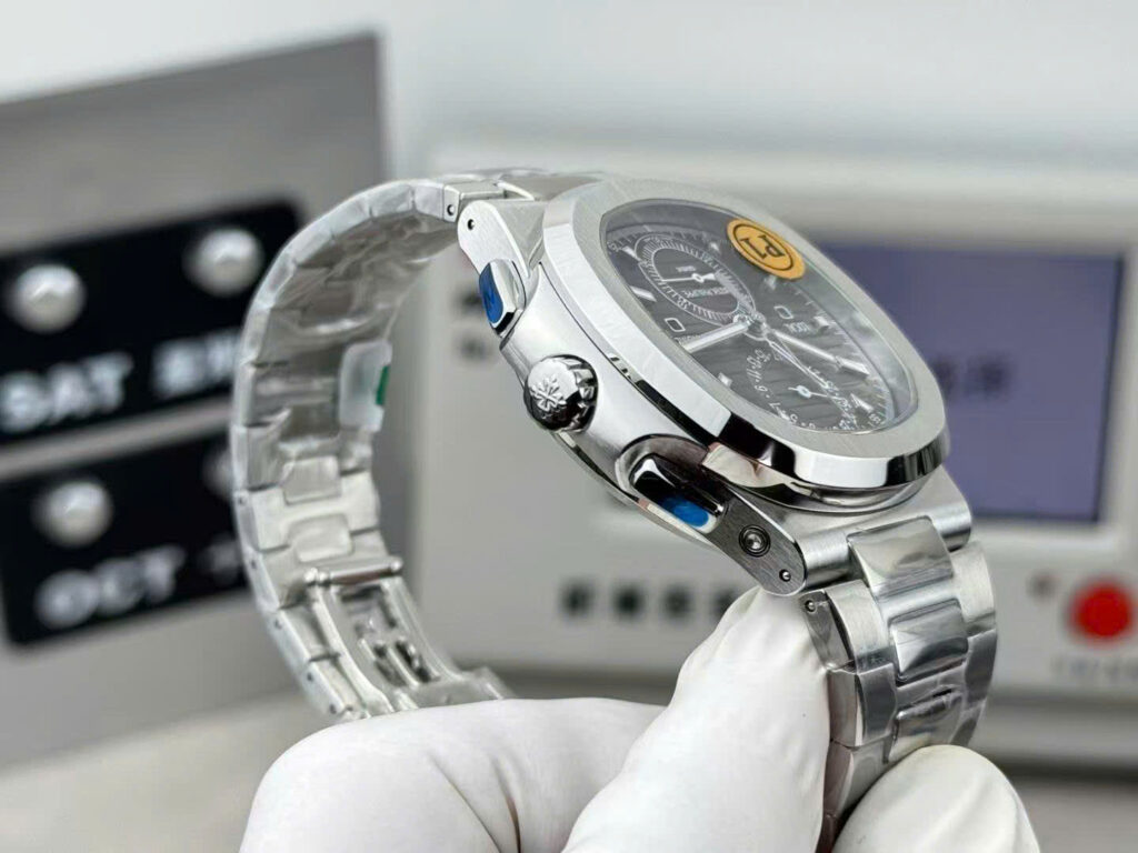 Đồng hồ Patek Philippe Replica 11 Nautilus 5990 mặt xám dây kim loại xưởng P1 40 (2)