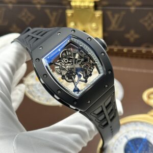 Đồng hồ Richard Mille RM055 Replica 11 vỏ gốm viền trắng xưởng ZF 49.9×42 (2)