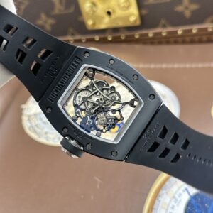 Đồng hồ Richard Mille RM055 Replica 11 vỏ gốm viền trắng xưởng ZF 49.9×42 (2)