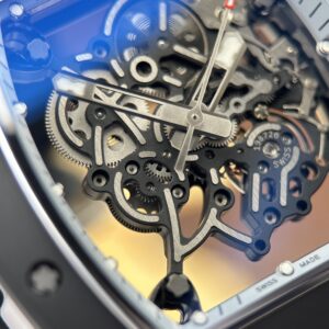 Đồng hồ Richard Mille RM055 Replica 11 vỏ gốm viền trắng xưởng ZF 49.9×42 (2)
