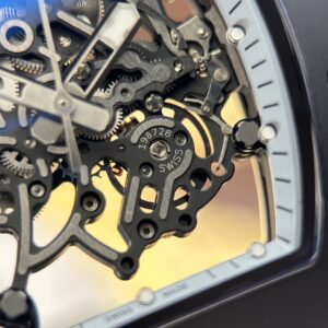 Đồng hồ Richard Mille RM055 Replica 11 vỏ gốm viền trắng xưởng ZF 49.9×42 (2)