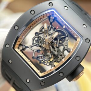 Đồng hồ Richard Mille RM055 Replica cao cấp vỏ gốm viền màu đồng xưởng ZF 49.9×42 (2)