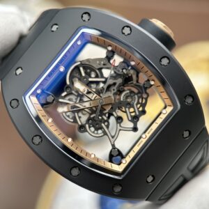 Đồng hồ Richard Mille RM055 Replica cao cấp vỏ gốm viền màu đồng xưởng ZF 49.9×42 (2)
