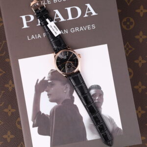 Đồng hồ Rolex Cellini Dual Time 50525 mặt đen chế tác vỏ bọc vàng thật 18K 39mm (2)