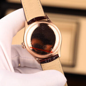 Đồng hồ Rolex Cellini Dual Time 50525 mặt trắng chế tác vỏ bọc vàng thật 18K 39mm (1)