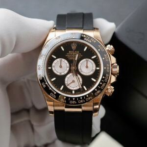Đồng hồ Rolex Daytona Fake 1 1 mặt đen cọc số dạ quang 40mm (2)
