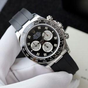 Đồng hồ Rolex Daytona Fake 11 mặt đen bộ chuyển động ETA 7750 Thụy Sỹ 40mm (2)