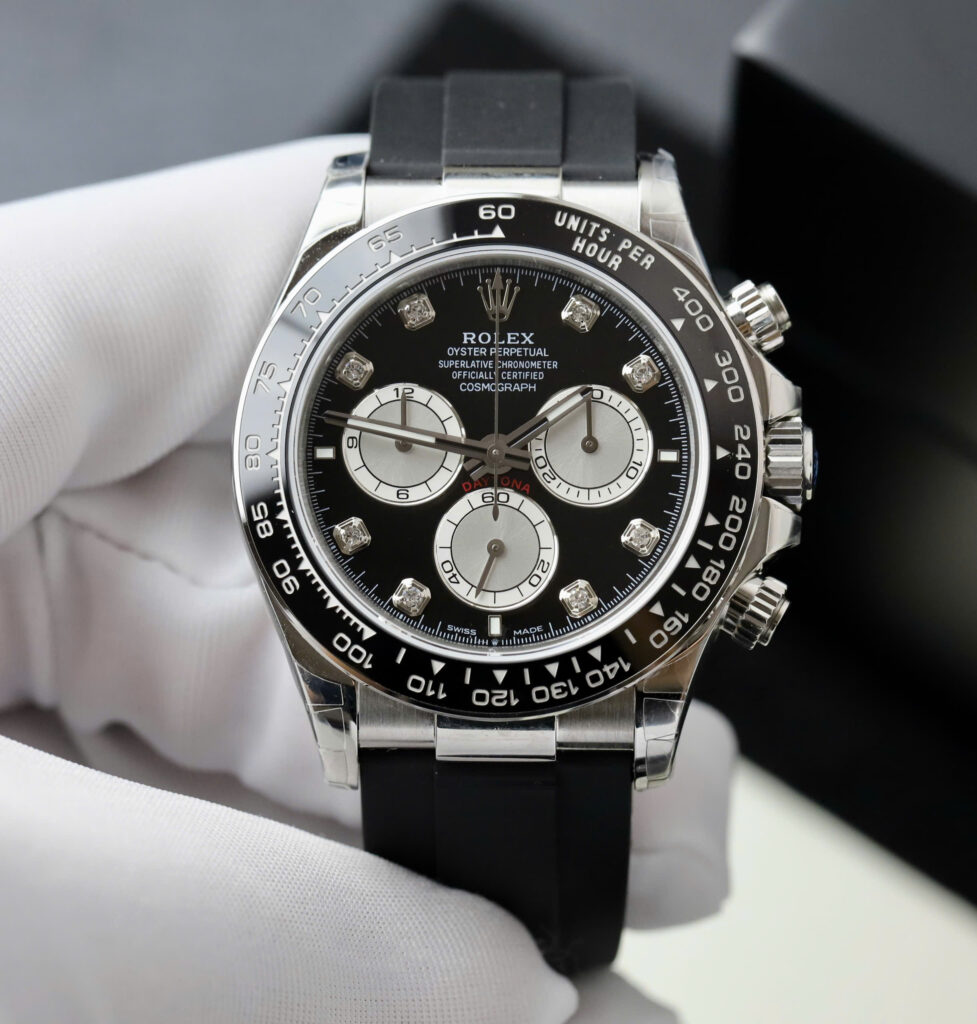 Đồng hồ Rolex Daytona Fake 11 mặt đen bộ chuyển động ETA 7750 Thụy Sỹ 40mm (2)