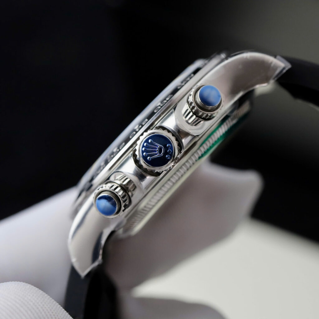 Đồng hồ Rolex Daytona Fake 11 mặt đen bộ chuyển động ETA 7750 Thụy Sỹ 40mm (2)