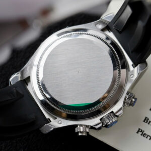 Đồng hồ Rolex Daytona Fake 11 mặt đen máy cơ Thụy Sỹ dây cao su 40mm (6)