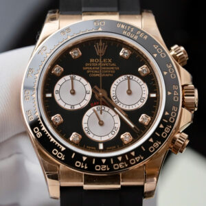 Đồng hồ Rolex Daytona Fake cao cấp mặt đen dây Oysterflex 40mm (2)