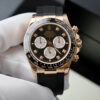 Đồng hồ Rolex Daytona Fake cao cấp mặt đen dây Oysterflex 40mm (2)