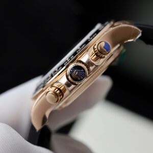 Đồng hồ Rolex Daytona Fake cao cấp mặt đen dây Oysterflex 40mm (2)