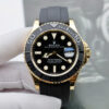 Đồng hồ Rolex Yacht-Master II Fake cao cấp vỏ mạ vàng mặt đen 42mm (2)