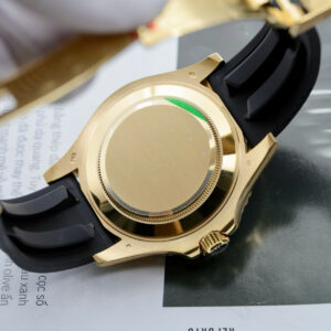 Đồng hồ Rolex Yacht-Master II Fake cao cấp vỏ mạ vàng mặt đen 42mm (2)