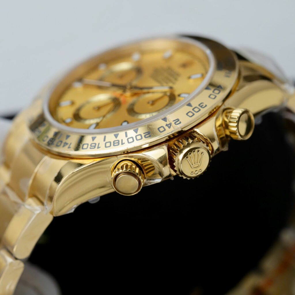 Đồng hồ nam Rolex Daytona Fake 11 mặt vàng máy cơ Thụy Sỹ 40mm (2)