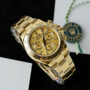 Đồng hồ nam Rolex Daytona Fake 11 mặt vàng máy cơ Thụy Sỹ 40mm (2)